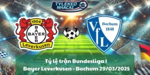 Tỷ lệ trận Bundesliga | Bayer Leverkusen - Bochum 29/03/2025