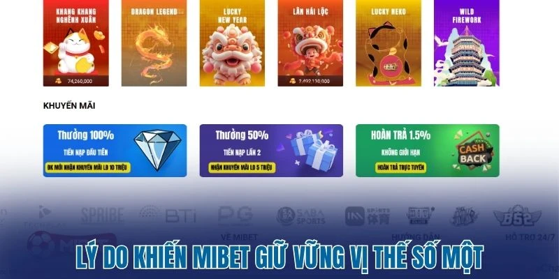 Lý do khiến MIBET giữ vững vị thế số một