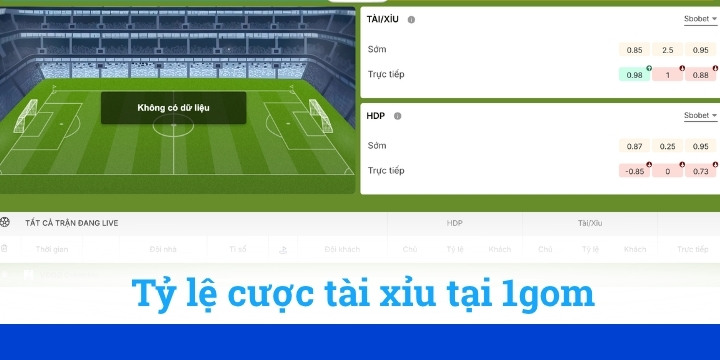 Tỷ lệ cược tài xỉu với khả năng thắng nhanh chóng 1gom