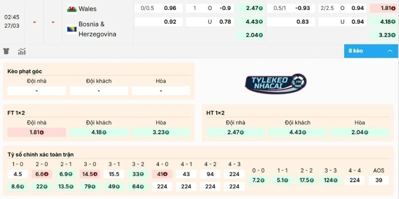 Nhận định kèo Wales vs Bosnia-Herzegovina